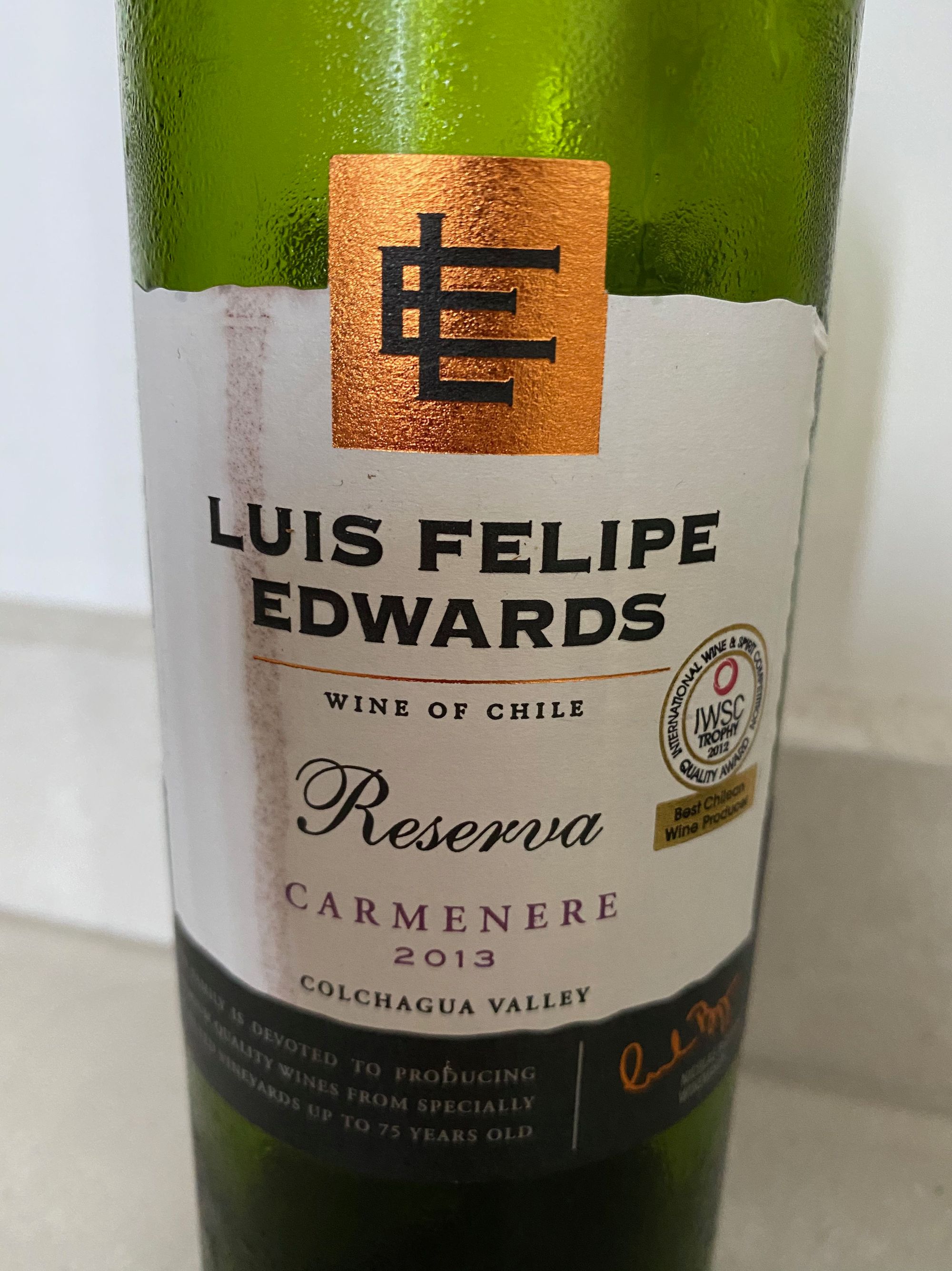 Luis Felipe Edwards Reserva Carménère 2013