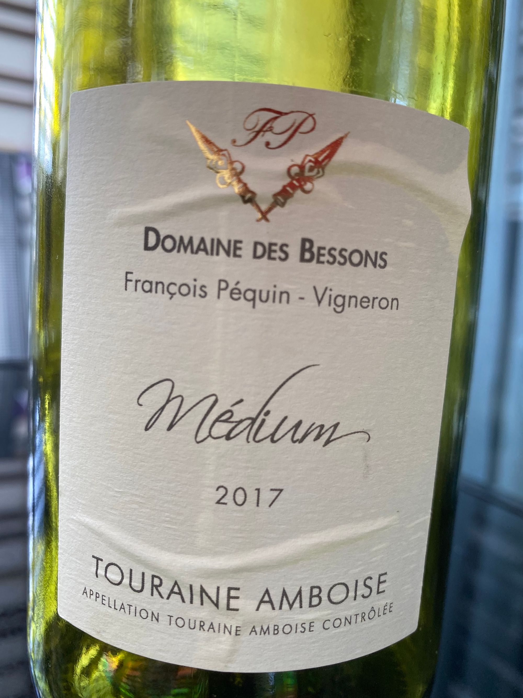 Domaine Des Bessons Médium 2017 - AOC Touraine Amboise - front label